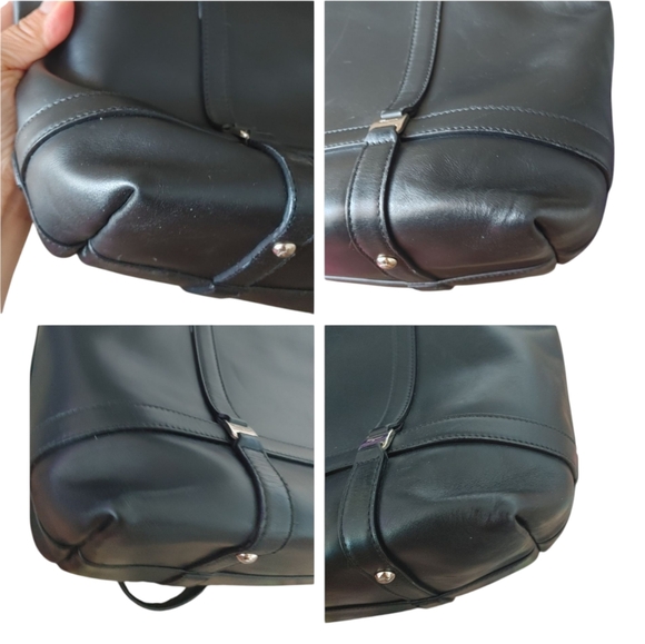 Salvatore Ferragamo Bag Black Leather Shoulder Tote Bag - Picture 10 of 16